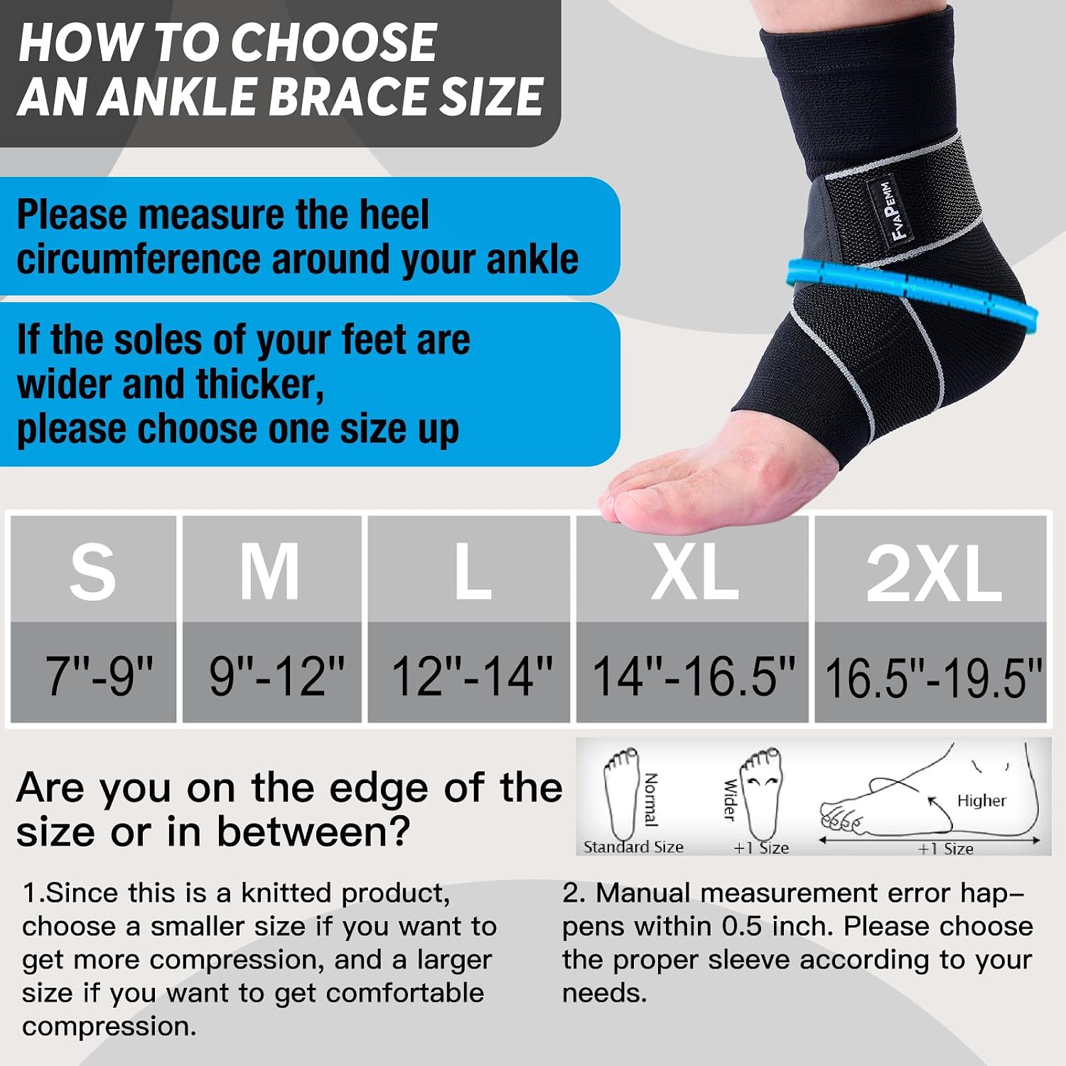 Ultimate Ankle Support: 2 Pack Copper Infused Compression Sleeves for Pain Relief & Injury Prevention - Perfect for Sports & Daily Activities